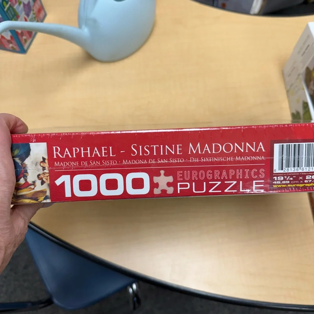 EuroGraphics 100 pc jigsaw puzzle Madonna & Child by Raphael NWT unopened - Picture 3 of 4